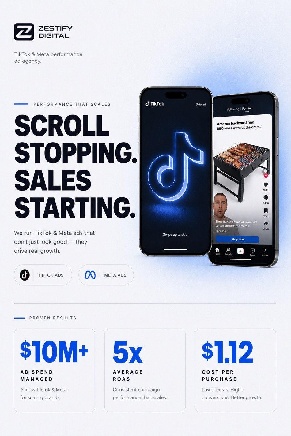 TopView and Top Feed campaign poster — agency accounts that perform